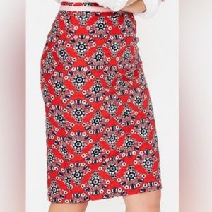 Boden Floral Modern Pencil Skirt - Size 4R